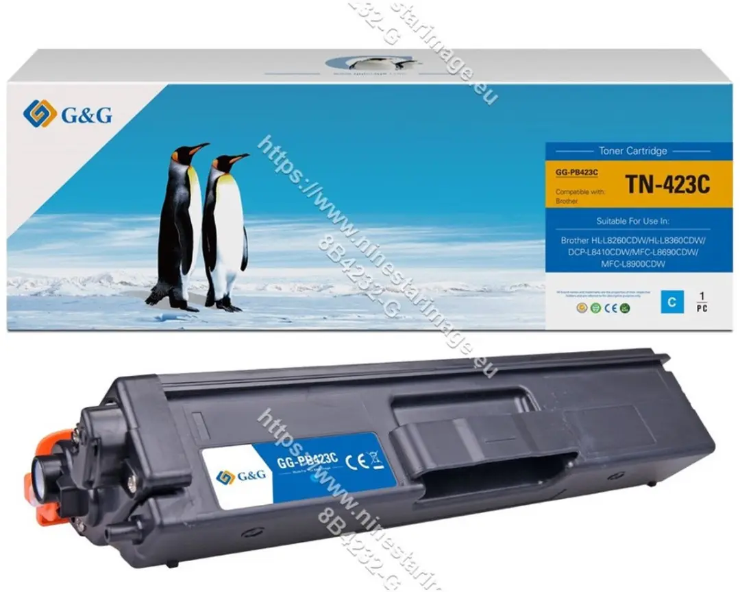 G&G TN-423C tonercartridge 1 stuk(s) Compatibel Cyaan