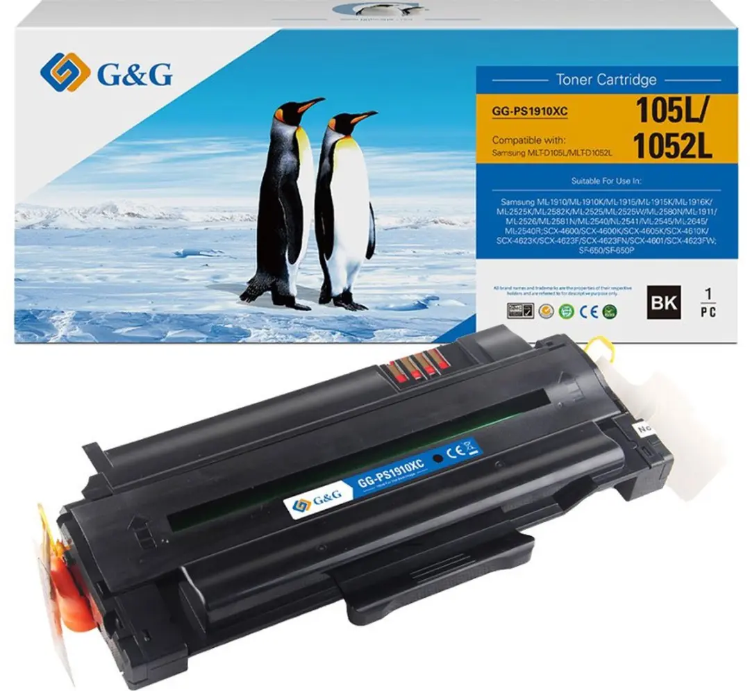 G&G 14445 tonercartridge 1 stuk(s) Compatibel Zwart