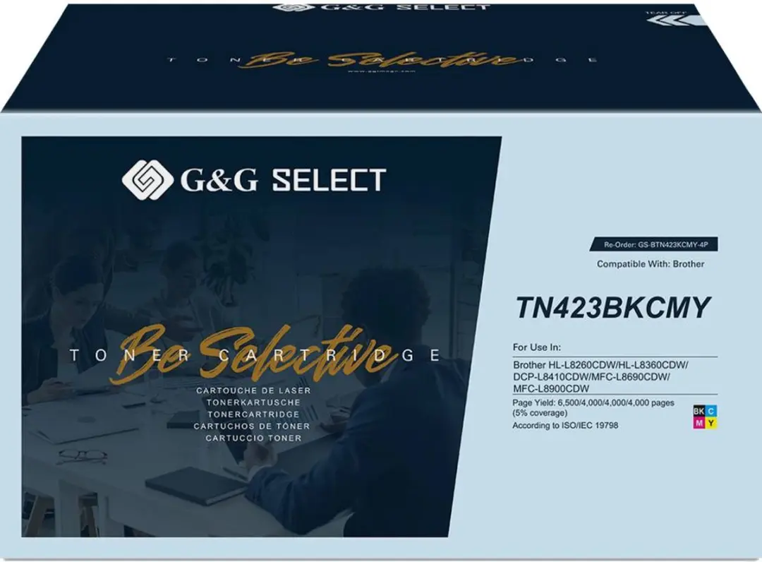 G&G Select XL Premium Toner 18500 Pag. - 4 Stuks - CMYK