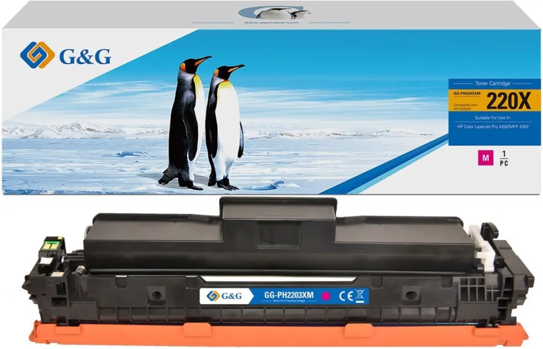G&G 220X Huismerk XL Toner Geschikt voor HP 220A W2203A 220X W2203X