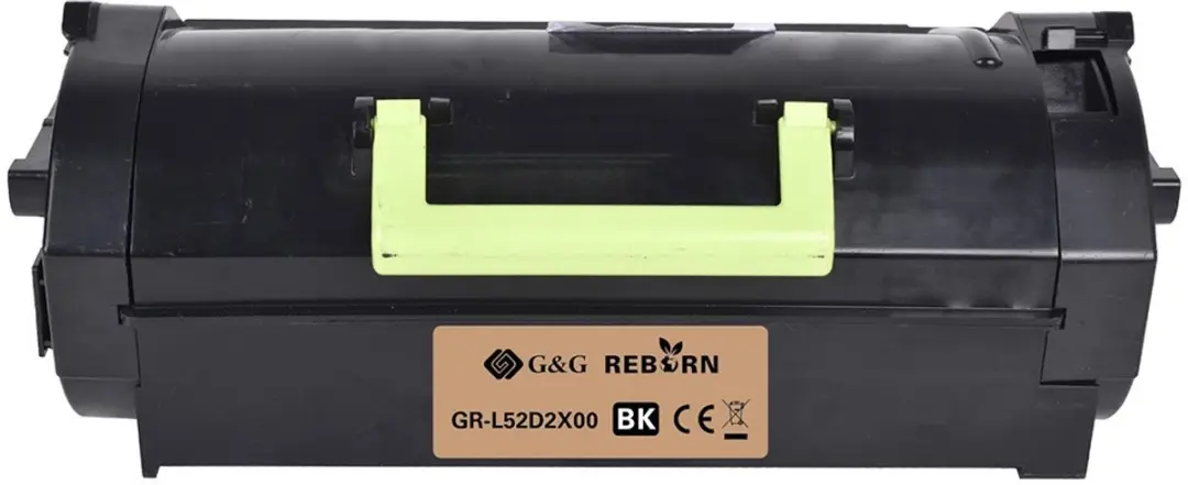G&G Toner vervangt Lexmark 522X Compatibel Zwart 45000 bladzijden Reborn remanuf