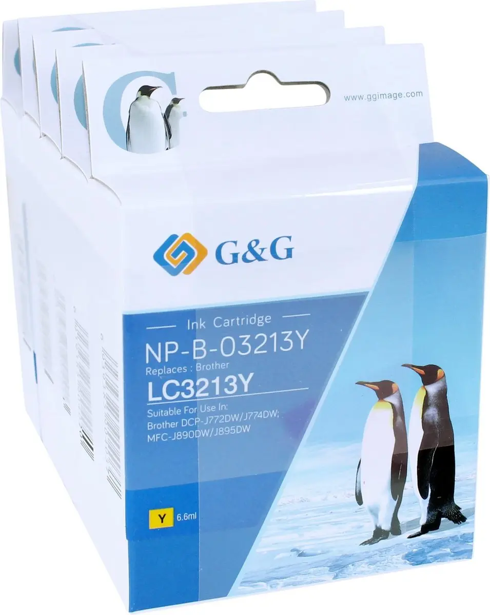 5-delige G&G LC3213 inktpatronen set geschikt voor Brother
