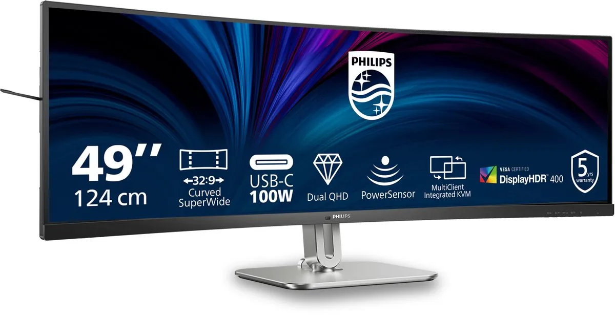 Philips 49B2U5900C Ultrawide Curved Monitor 49" - USB-C 100W - afbeelding 6 van 6