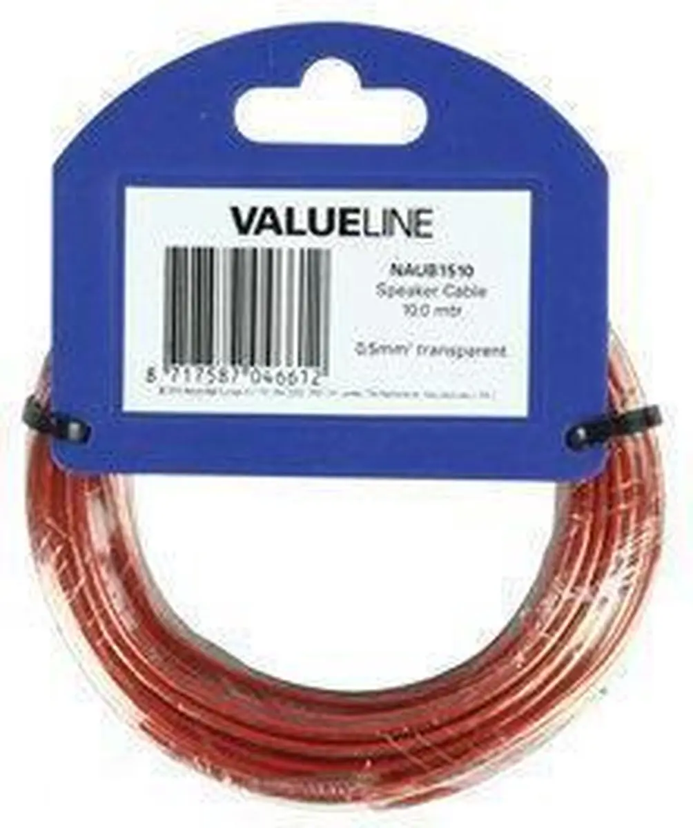Valueline Luidsprekerkabel 2x0.5mm?²: 10.0 M