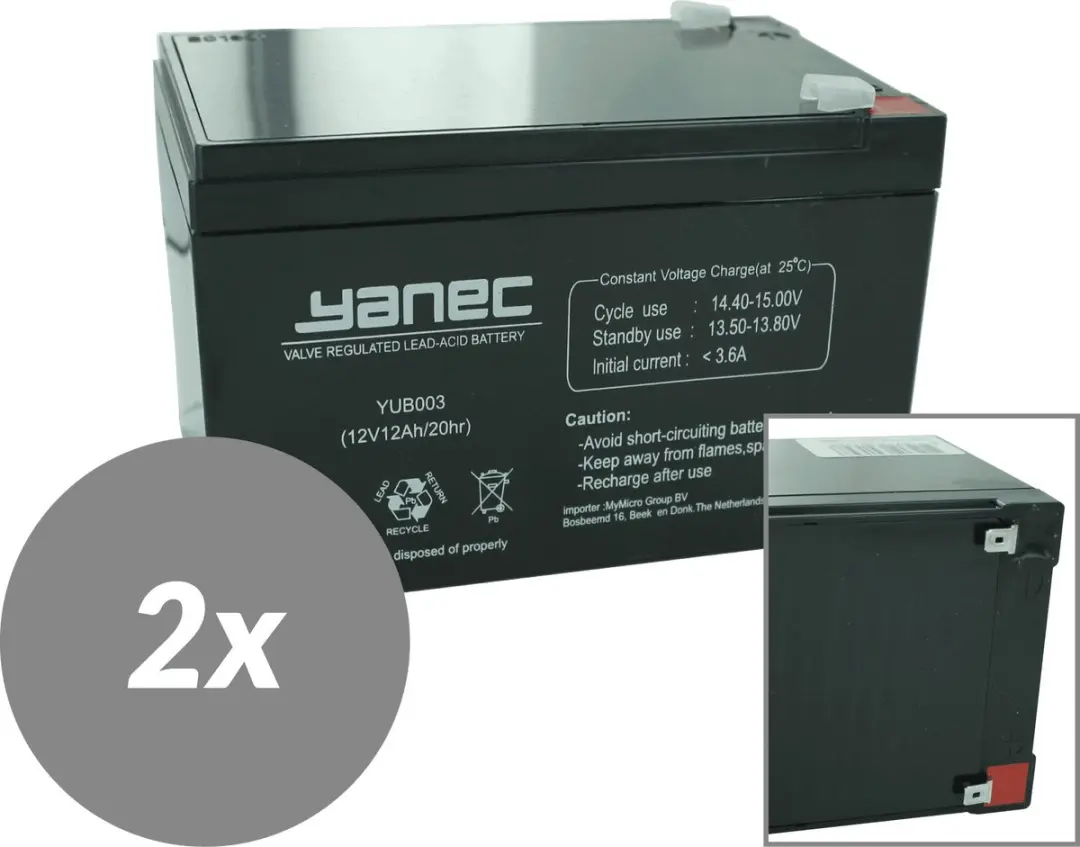 Yanec UPS Batterij Vervangingsset RBC6 (Excl. Kabels)