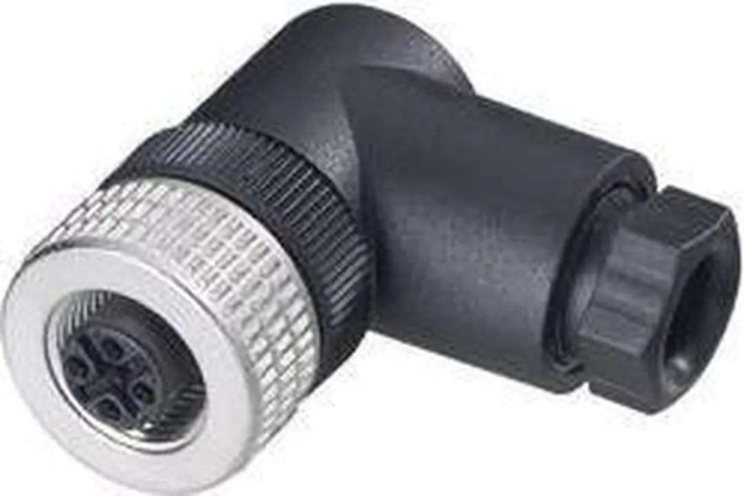 Hirschmann 933 172-100-1 M12 Sensor/Actuator Connector - 4 Polig - Zwart