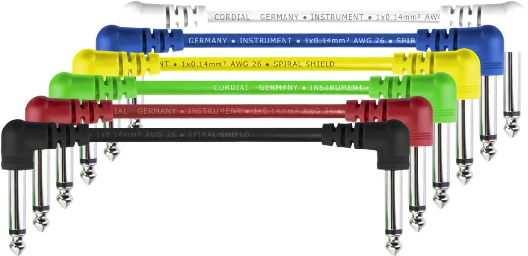 Cordial EI Pack 3 Patch Cables Mono 600mm
