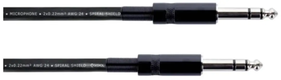 Cordial EM 1 VV Patchkabel Stereo 1m - Aangepast