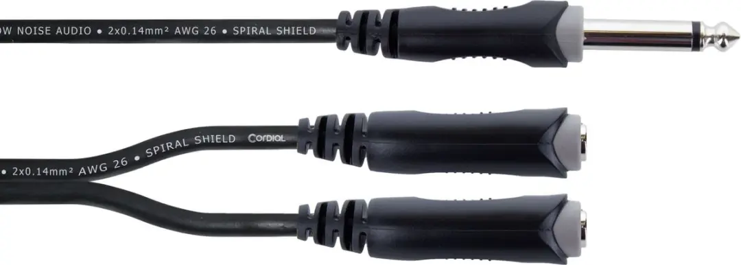 Cordial EY 0.3 PGG Y-Adapterkabel 0,3m - Zwart