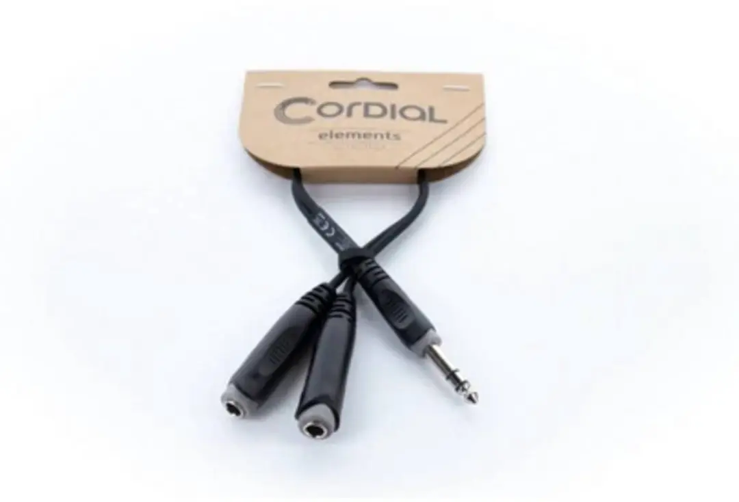 Cordial EY 0.3 VKK Y-Adapterkabel 0,3m - Zwart