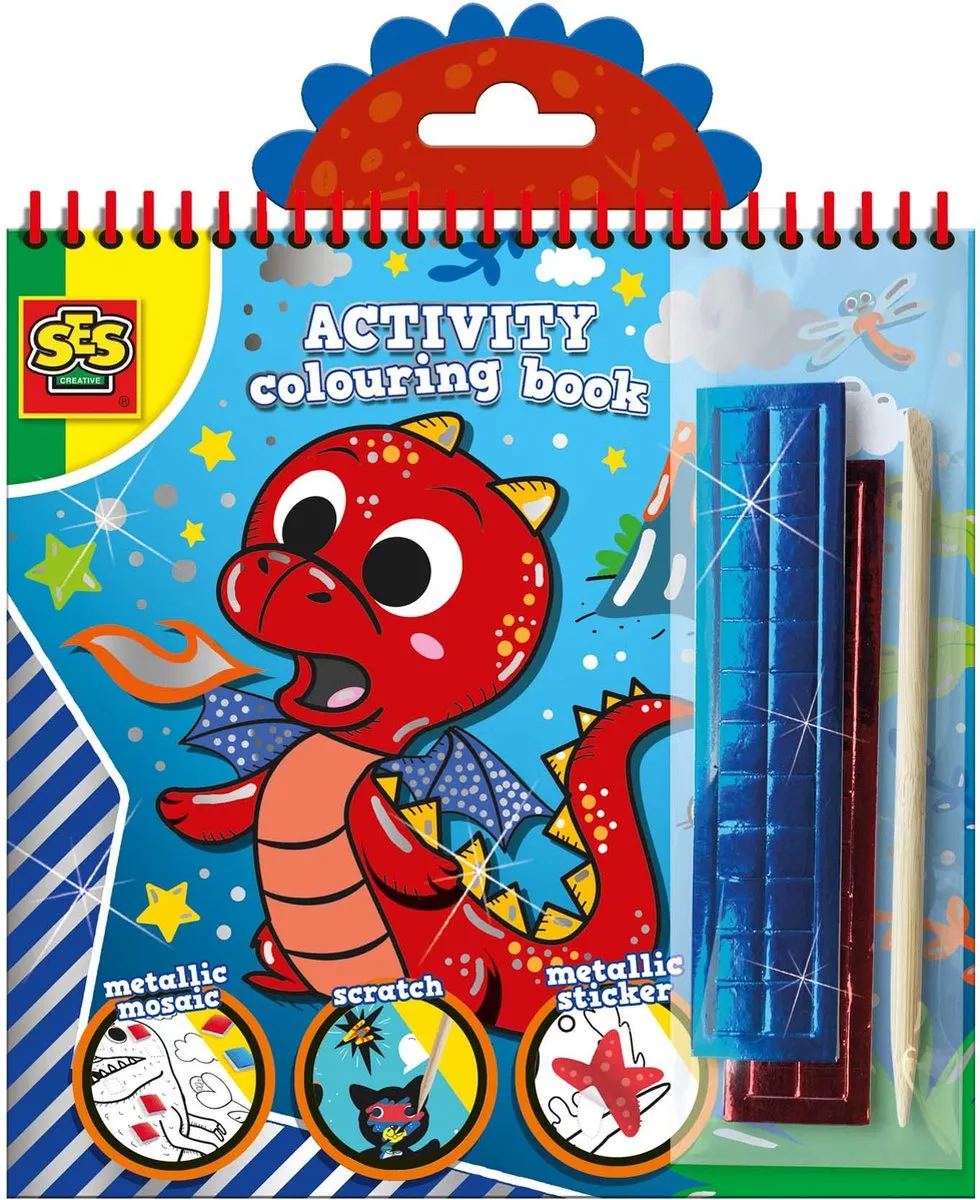SES Creative Activiteiten Doe Kleurboek Metallic 3-in-1