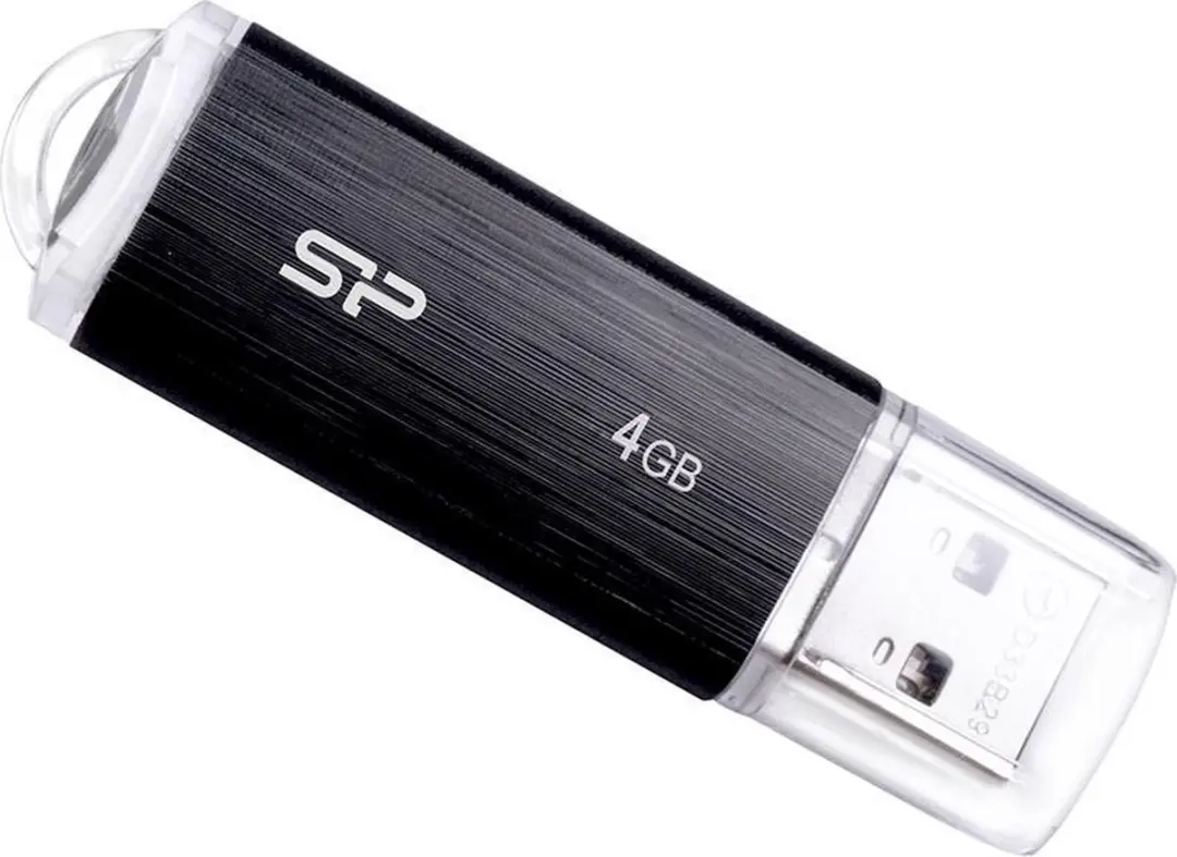 Silicon Power U02 Ultima USB Pendrive 4GB - Zwart