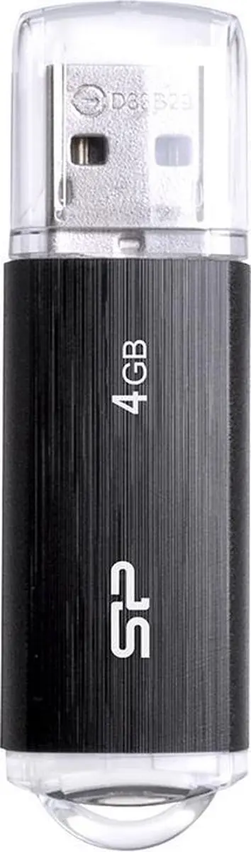 Silicon Power U02 Ultima USB Pendrive 4GB - Zwart