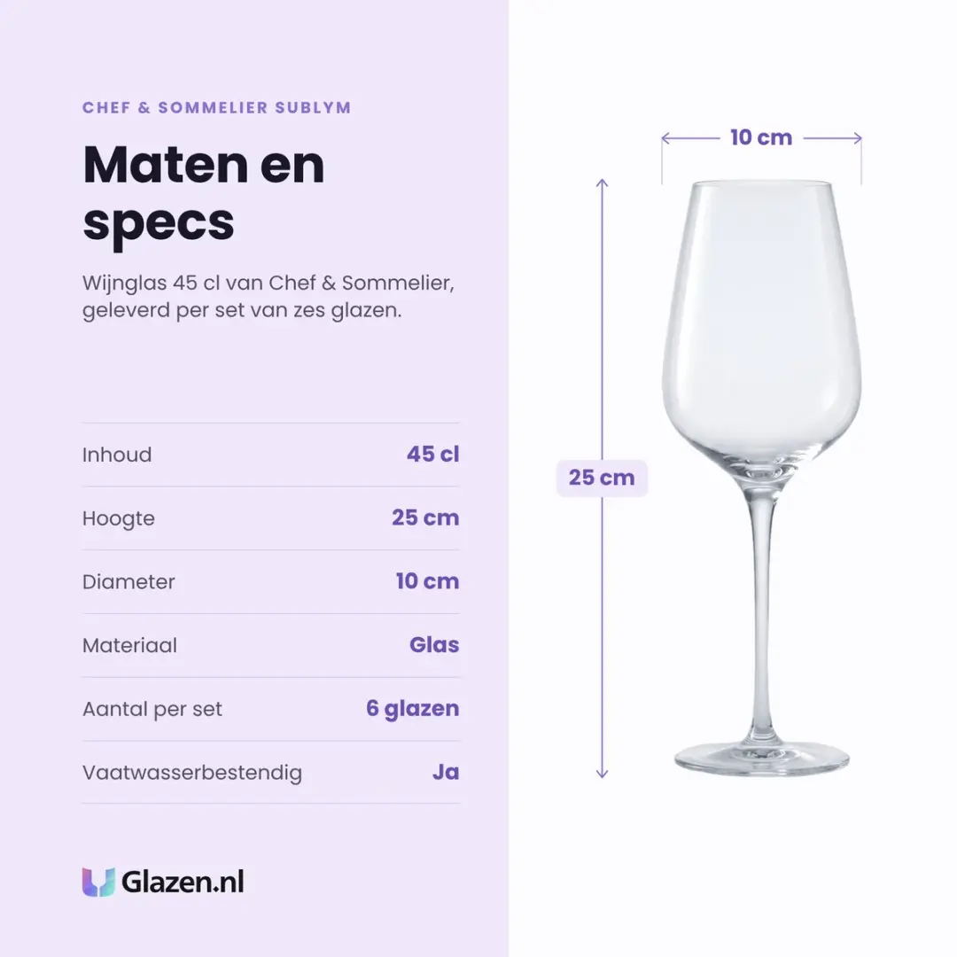 Chef & Sommelier Sublym Wijnglas 45cl - 6 Stuks