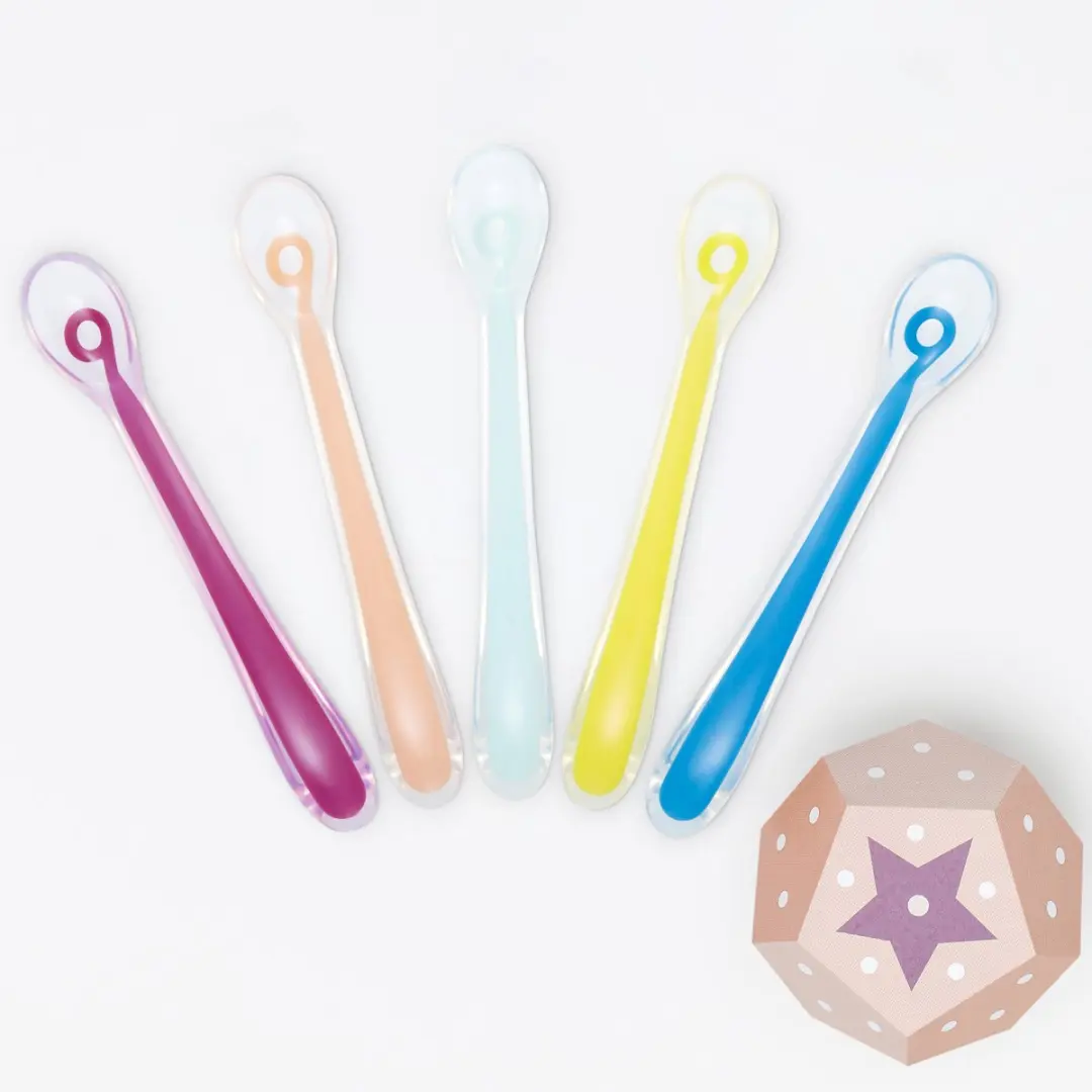 Babymoov Silicone Lepels - 5 Stuks Blauw - afbeelding 3 van 5
