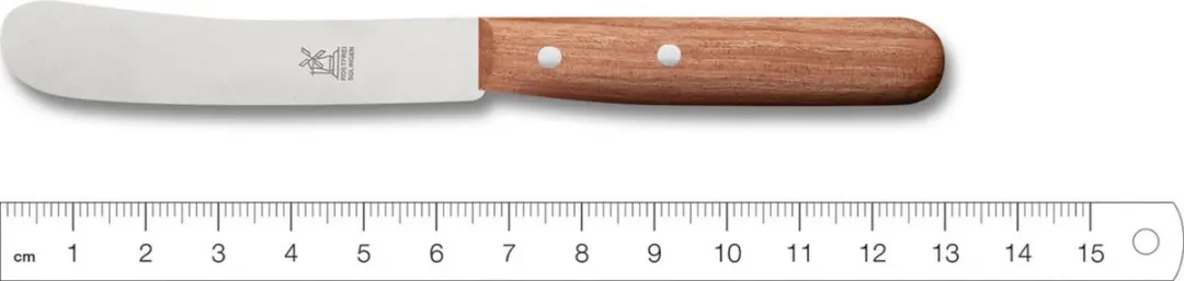Robert Herder Botermes Buckels RVS 70mm - Kersenhout