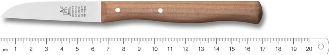 Robert Herder Molenmes – Schilmesje – RVS – Recht – Lemmet 65 mm – Heft Kersenhout - afbeelding 3 van 6
