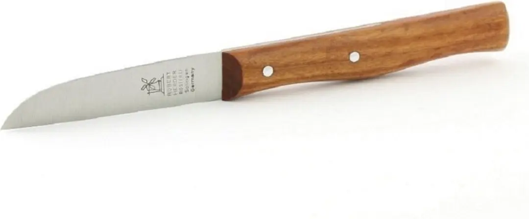 Robert Herder Molenmes – Schilmesje – RVS – Recht – Lemmet 65 mm – Heft Kersenhout - afbeelding 2 van 6