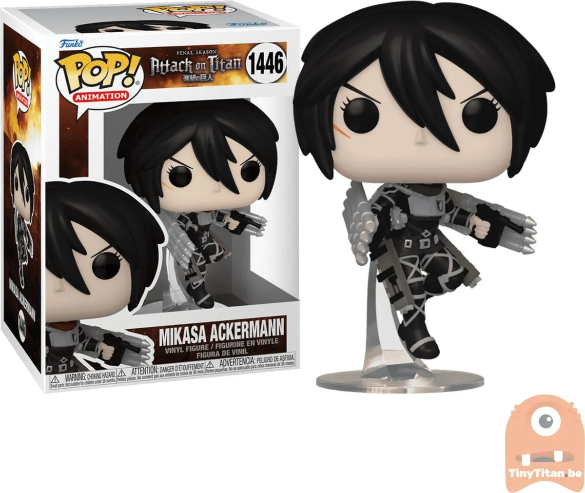 Funko Pop Animation Attack on Titan Mikasa Ackermann #1446 - Multi - afbeelding 6 van 6