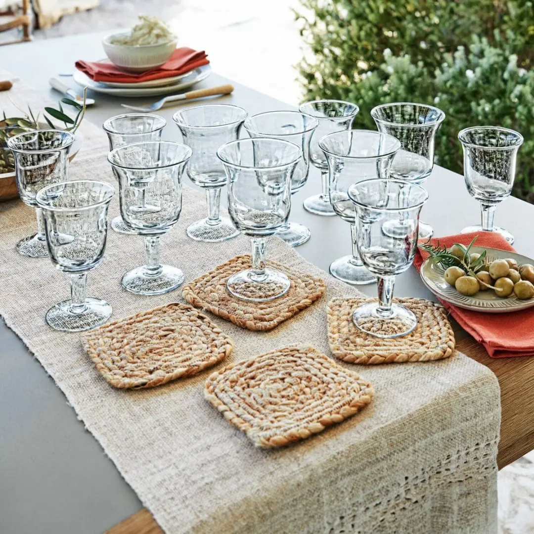 Loberon Antrim Glas Set - 12 Stuks Heldere Glazen