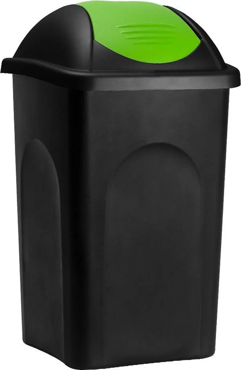 deuba Afvalbakken Set 4x60L - Draaideksel - 4 Kleuren