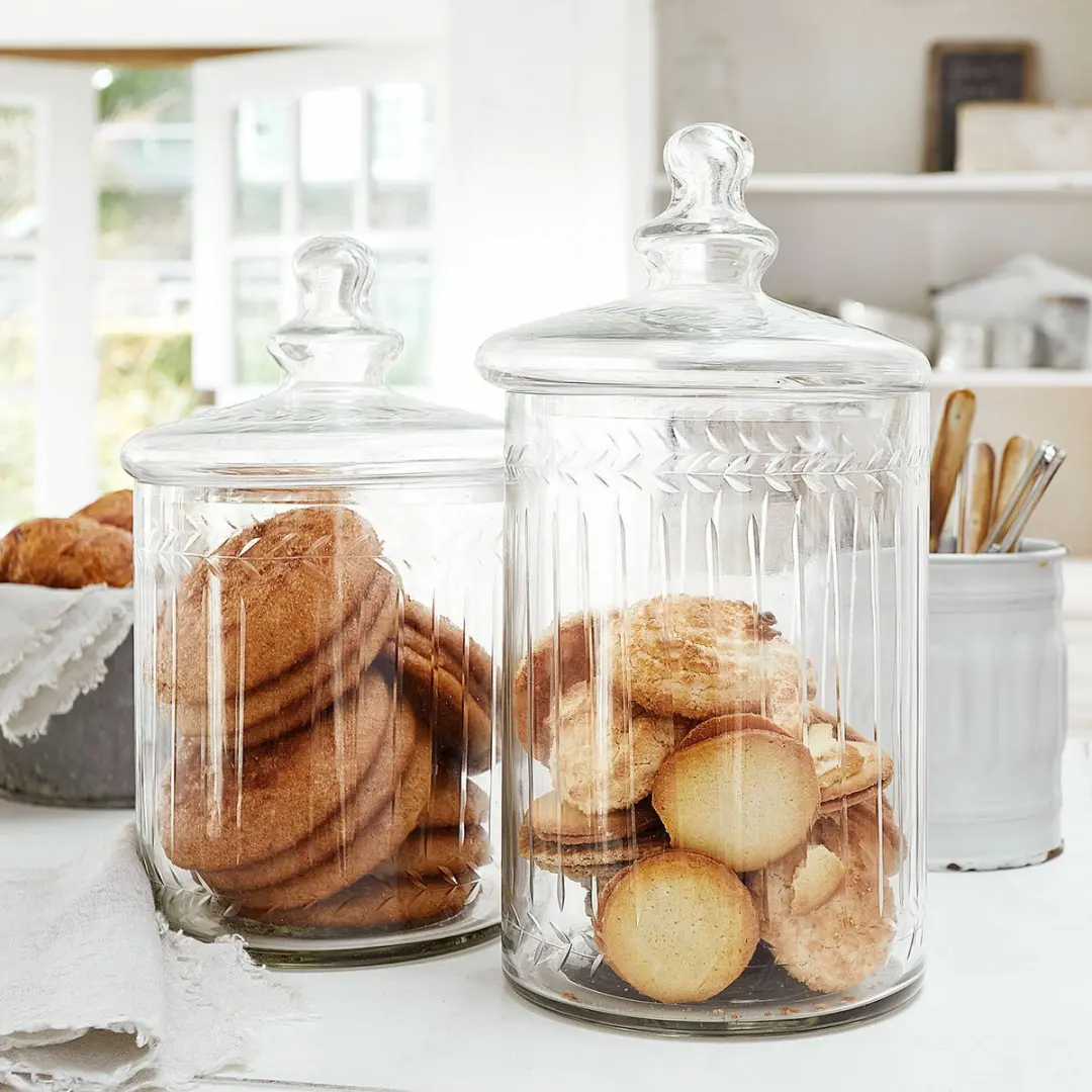 Loberon Maledisant Glazen Potten - 2 Stuks