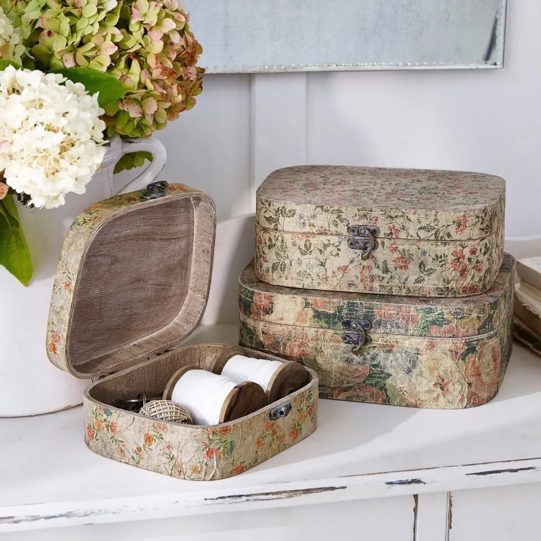 Loberon Emmylou Bont Doos Set - 3 Stuks - afbeelding 6 van 6