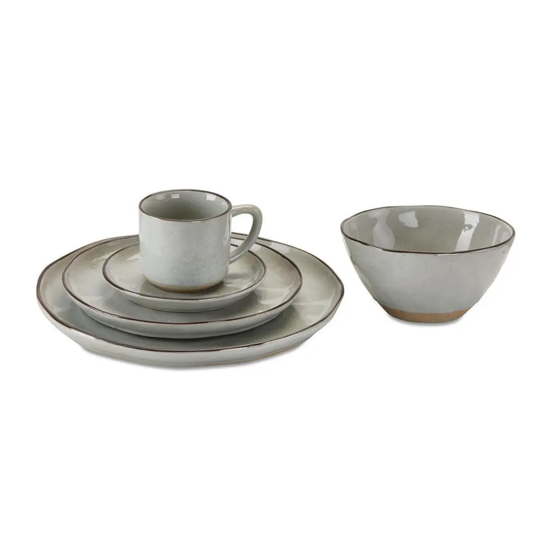 Loberon Biarré Servies Grijs - 30-delig