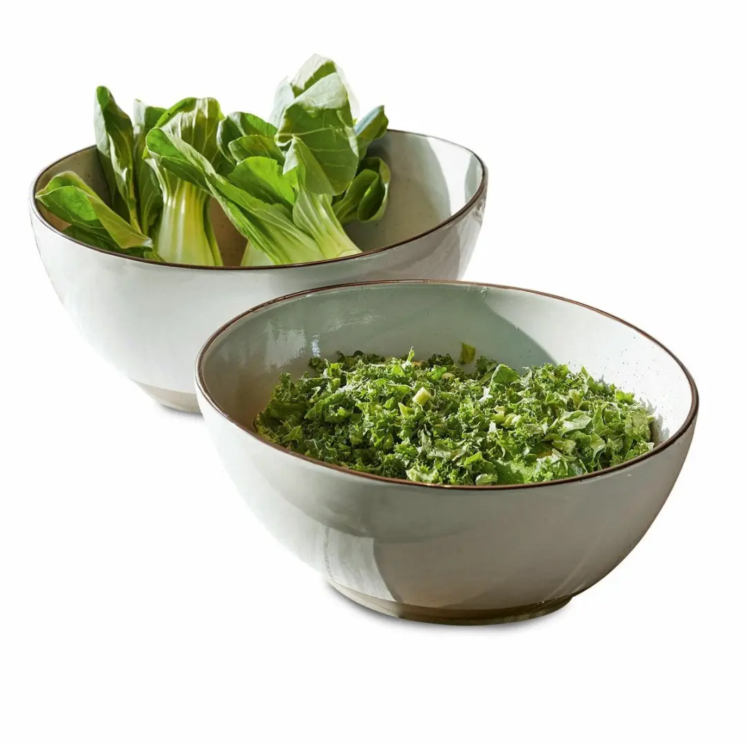 Loberon Saladekomset Biarré Grijs - 2 Stuks