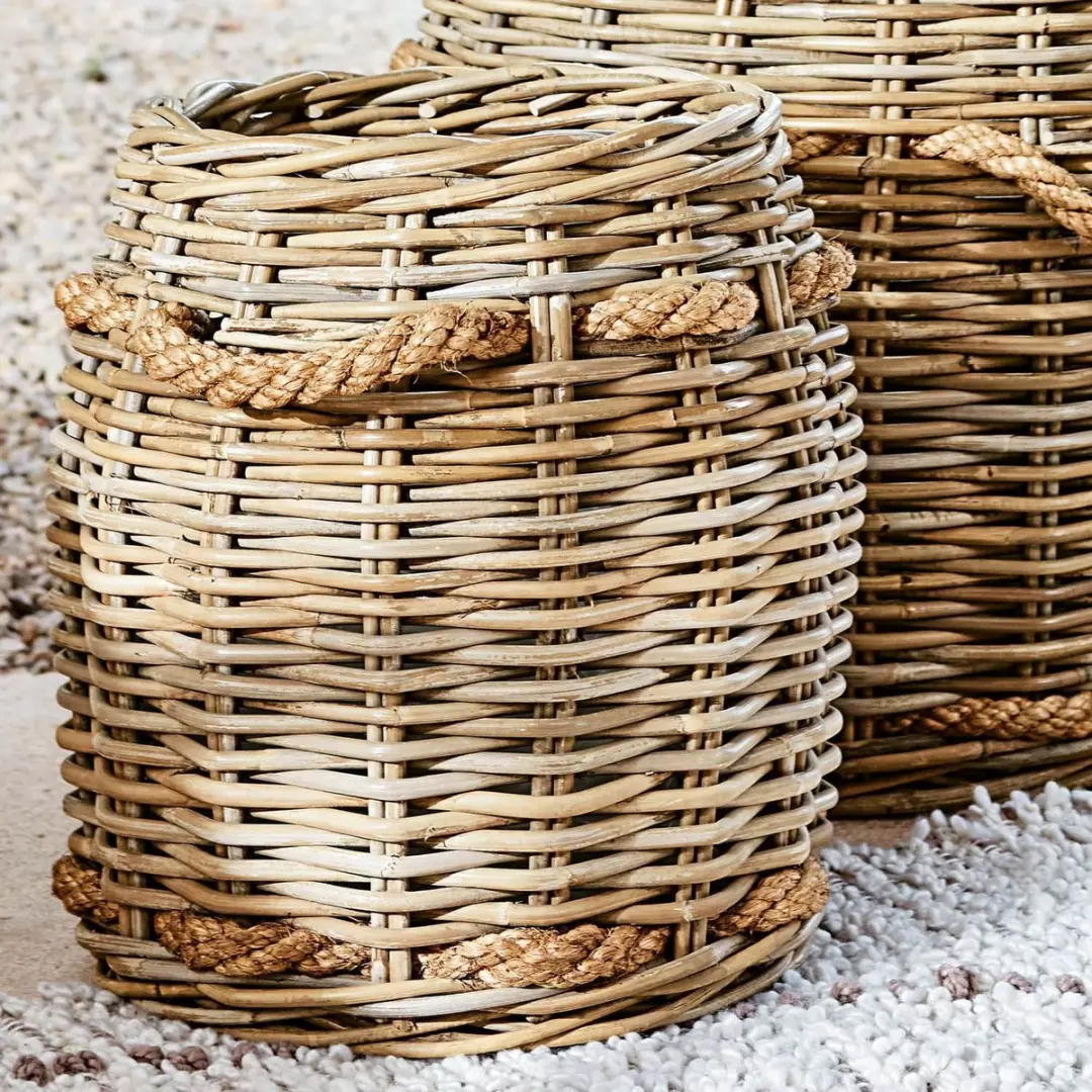 Loberon Tauri Mand Set 2 Stuks - Ø47cm