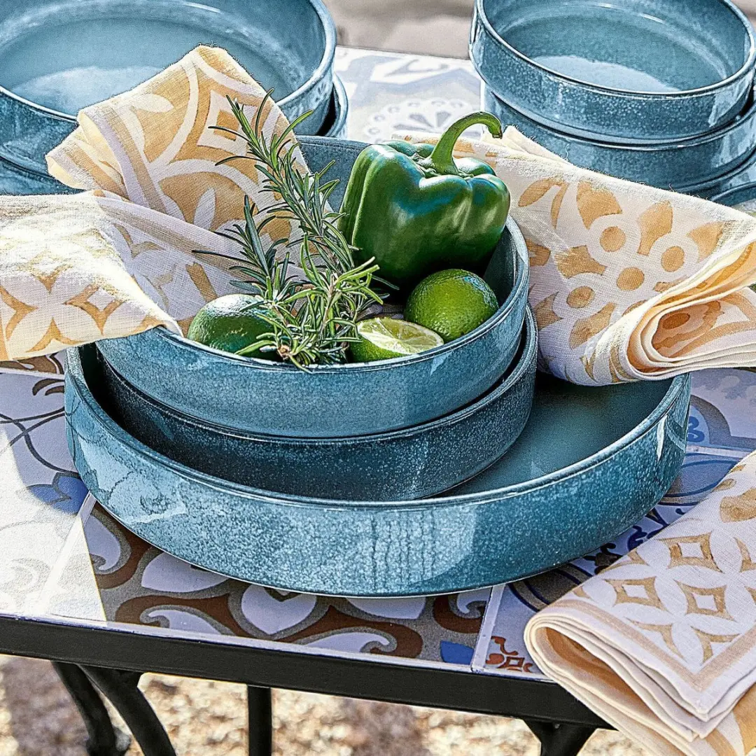 Loberon Saladeschaal Darney 21726 - Blauw