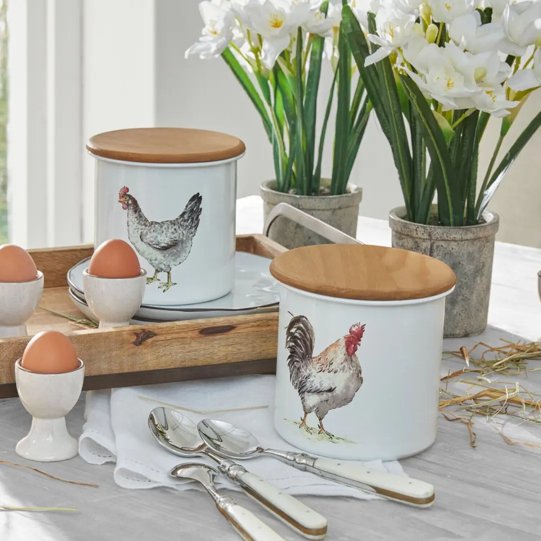 Loberon Nobles Pot Set 2 Stuks - 13,5cm - Suiker/Thee/Koekjes