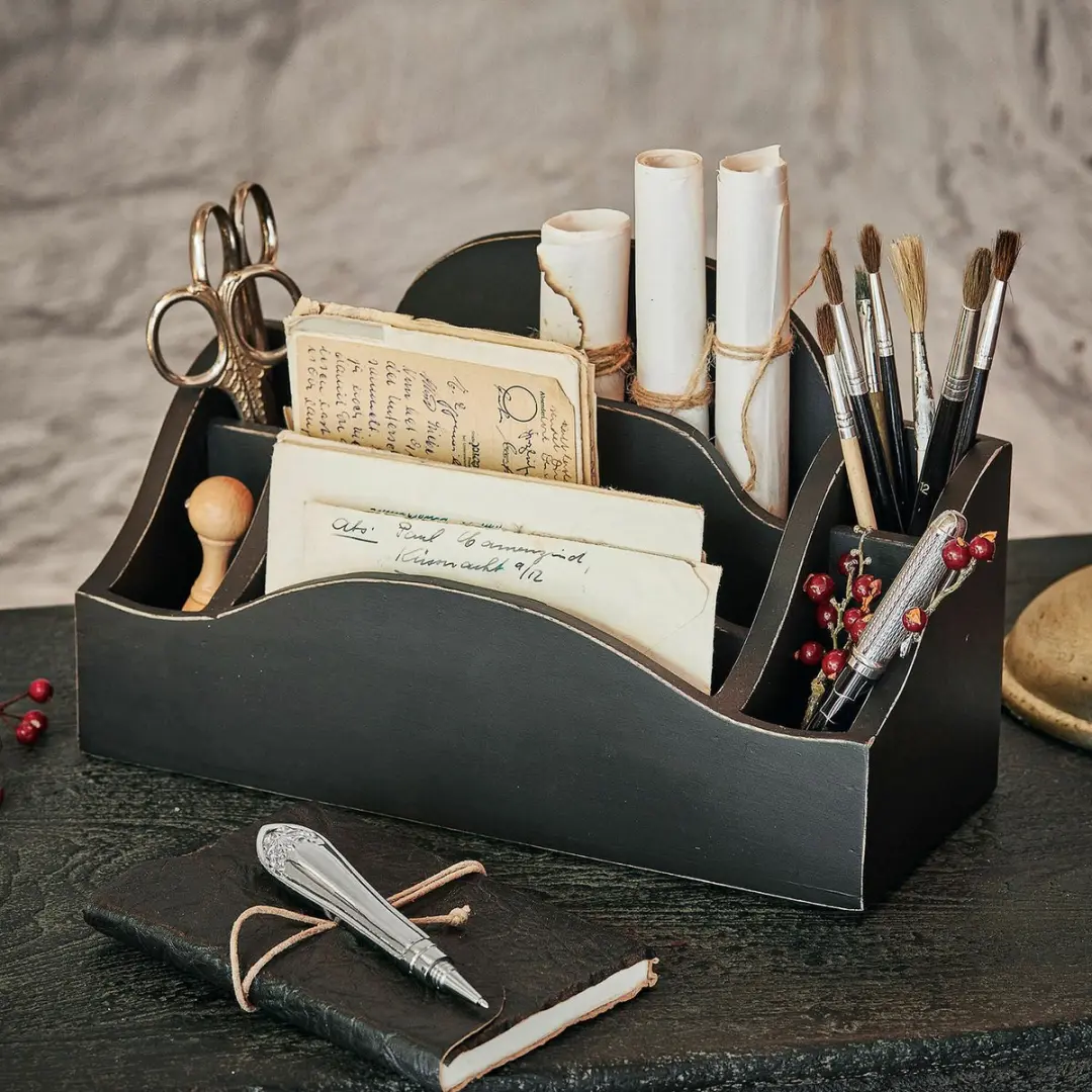Loberon Jaina Organizer - 6 Vakken - Zwart
