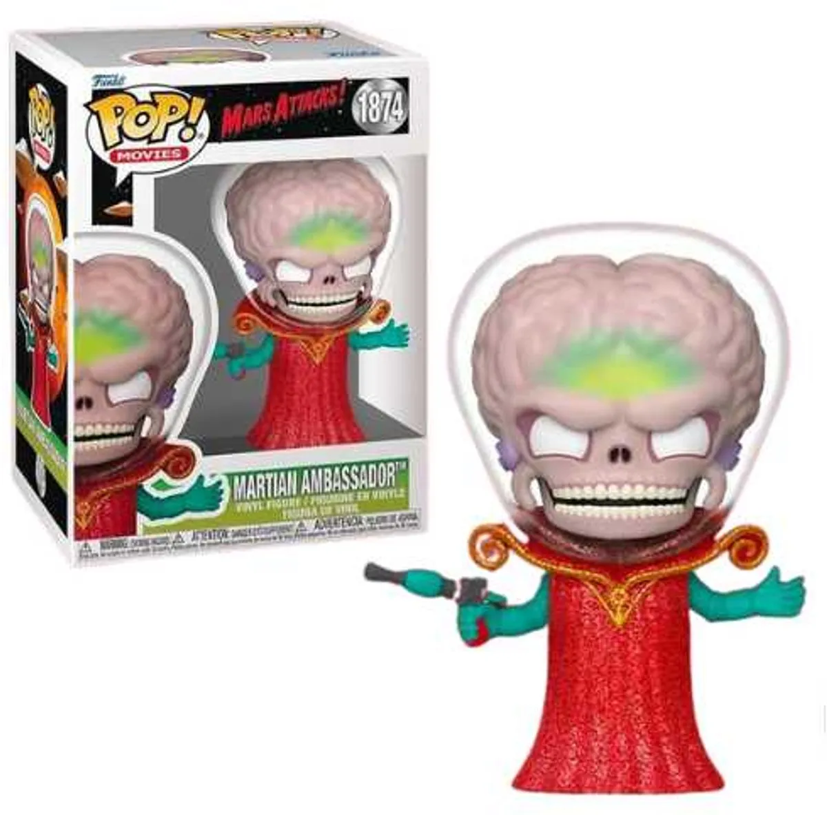 Funko Pop! Movies Mars Attacks Martian Ambassador #1874