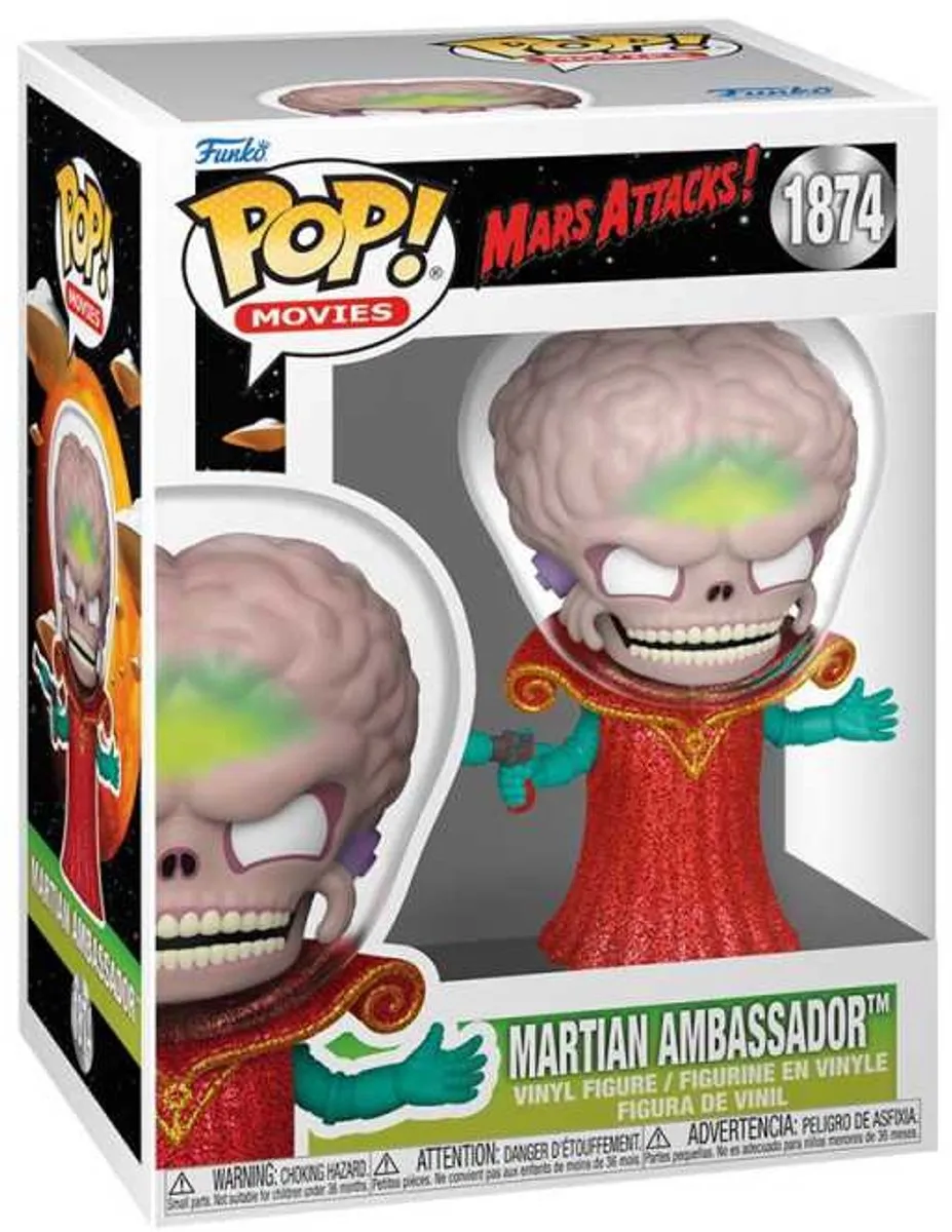 Funko Pop! Movies Mars Attacks Martian Ambassador #1874 - Multi