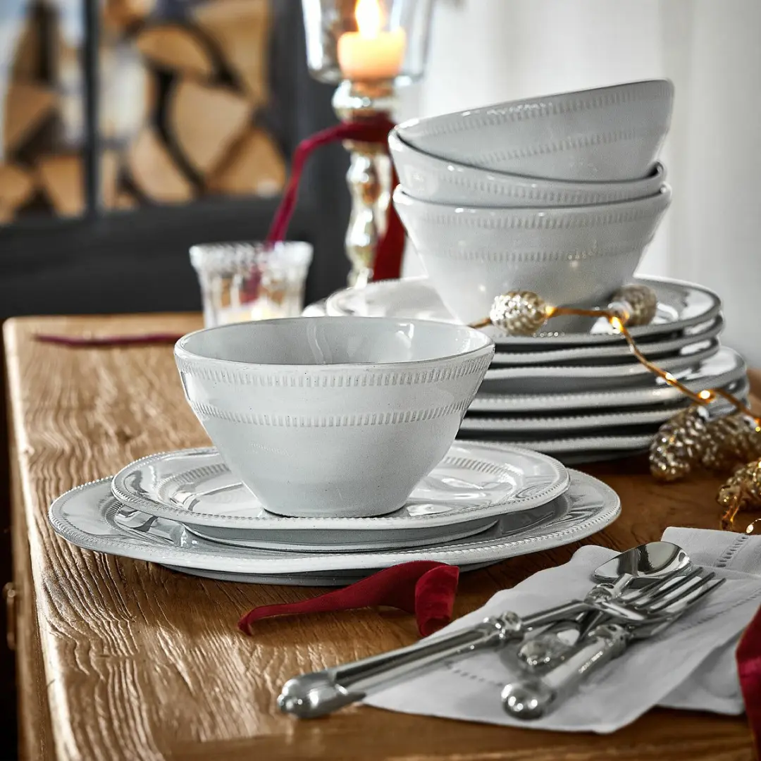 Loberon Alentejo Servies - 12-delig wit - afbeelding 6 van 6