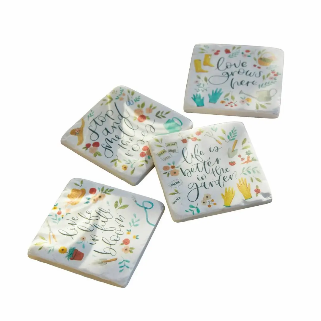 Loberon Onderzetter Set 4 Stuks - Bont