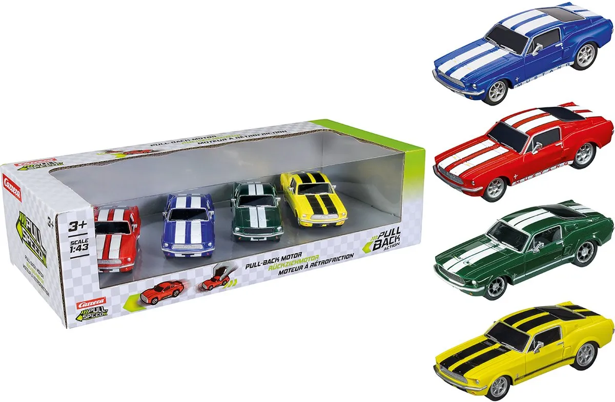 Carrera Ford Mustang '67 Pull Back Auto 1:43
