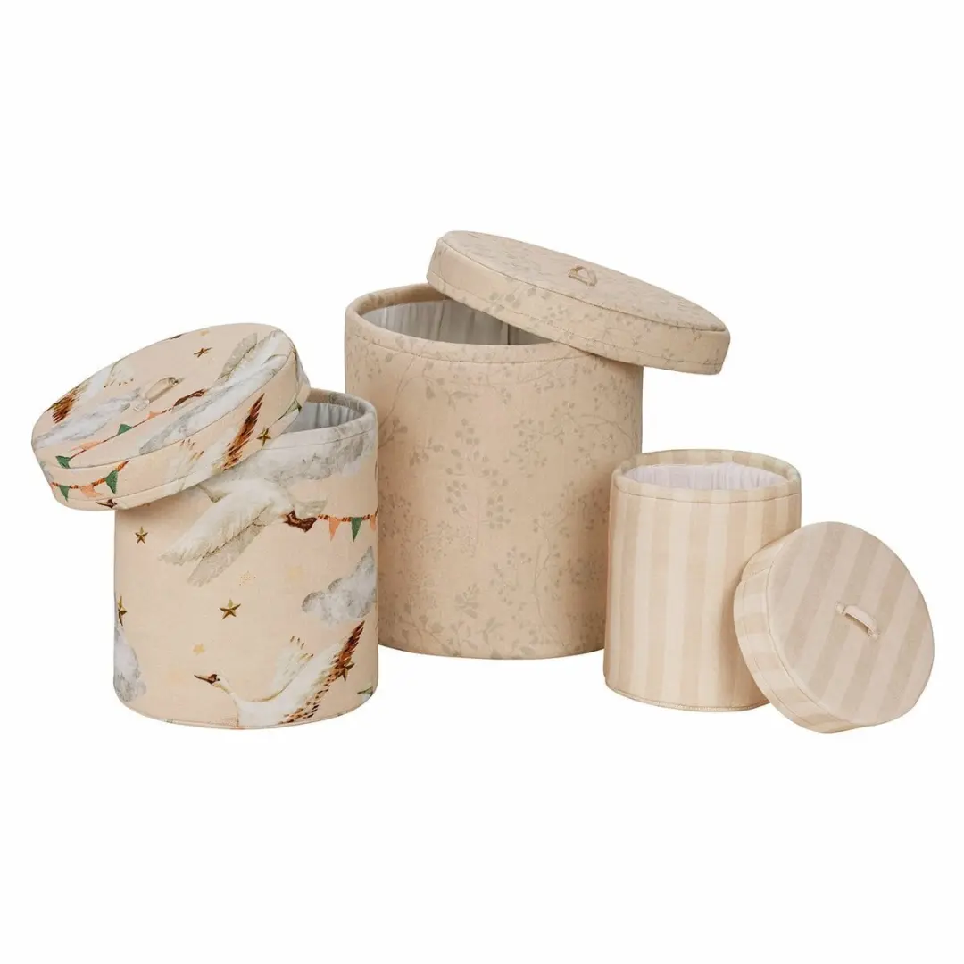 Loberon Bellise Boxset - 3 Stuks - 28cm - Crème/Rozemix