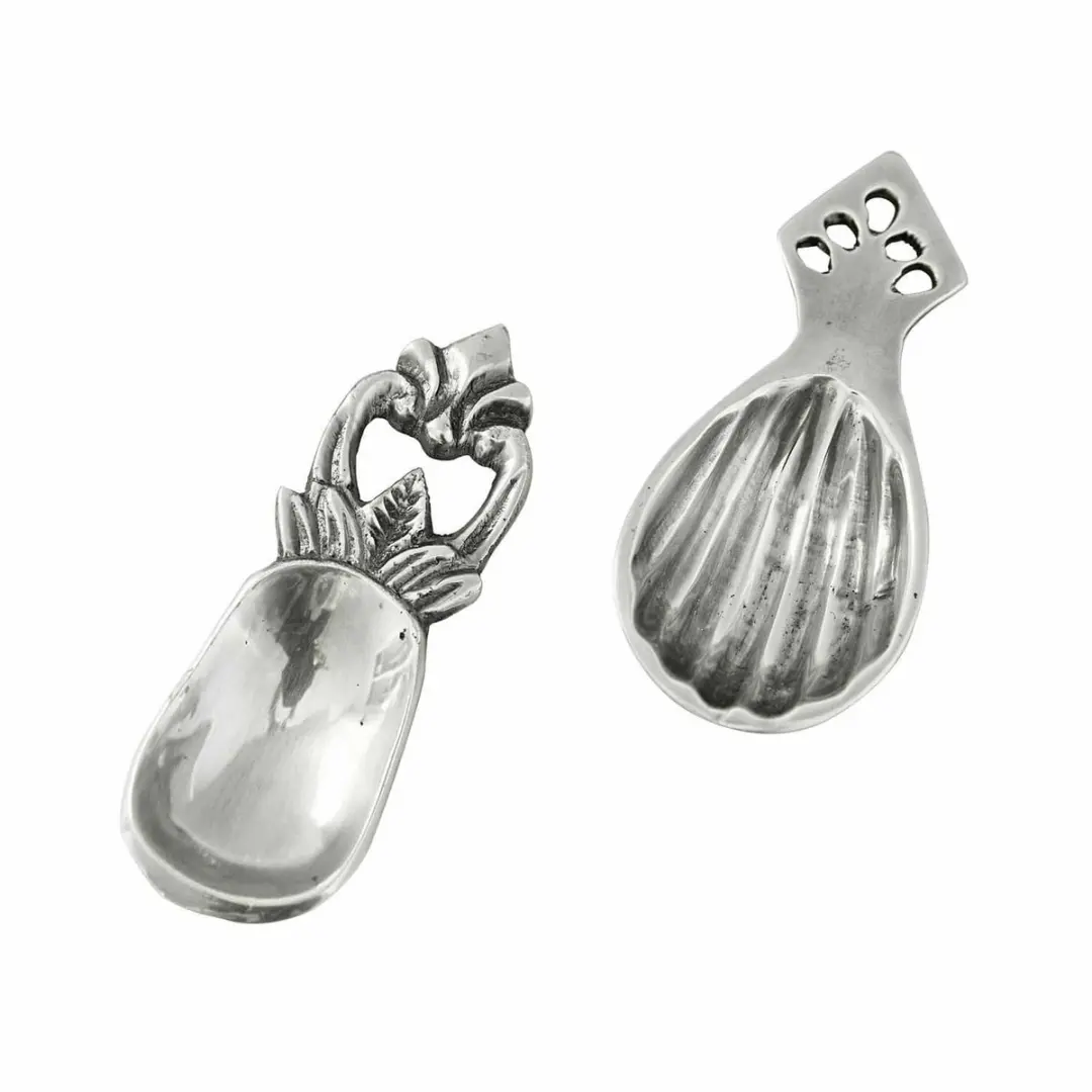 Loberon Fivale Lepeltjes - 2 Stuks - Zilverkleurig
