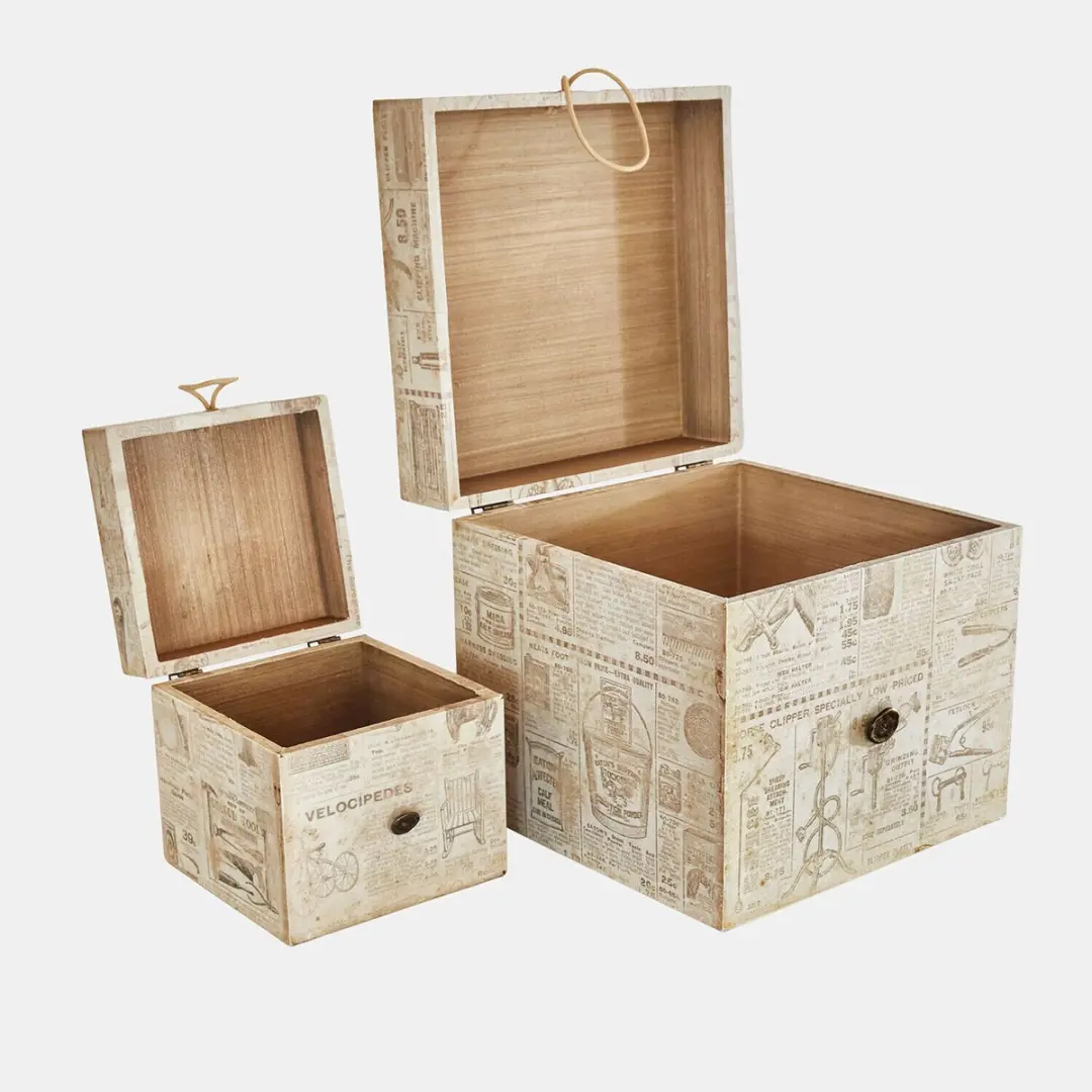 Loberon Elridge Dozen Set - 2 Stuks Antiek Crème/Grijs