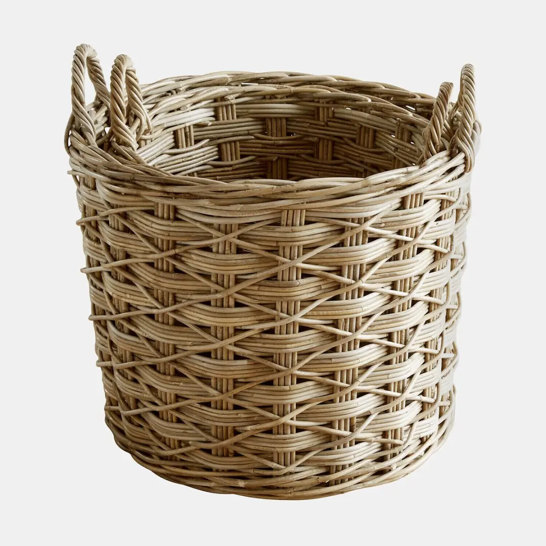 Loberon Mand Set 2 Stuks - Ø50cm - Calvado Bruin