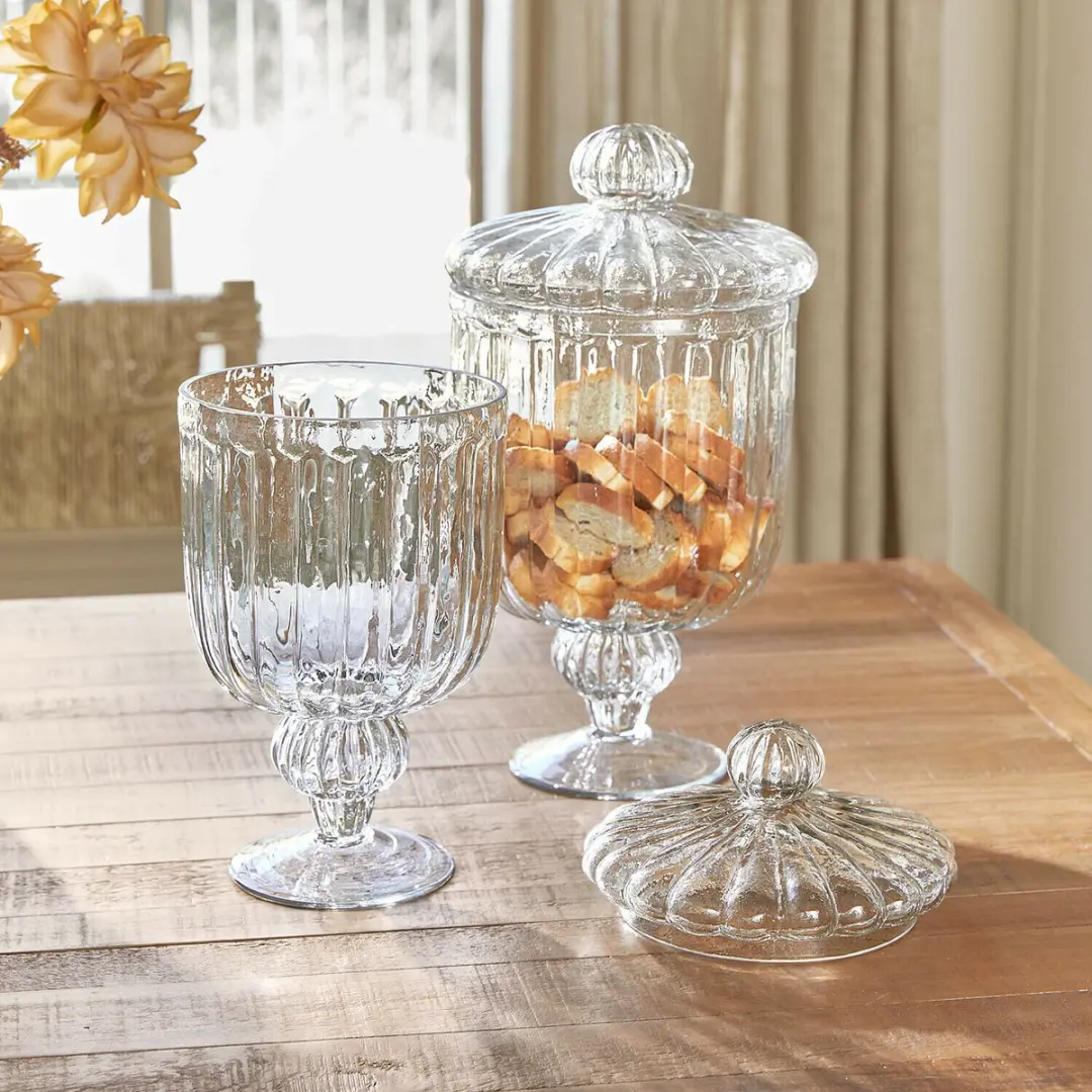 Loberon Mélomiane Glazen Pot Set - 2 Stuks