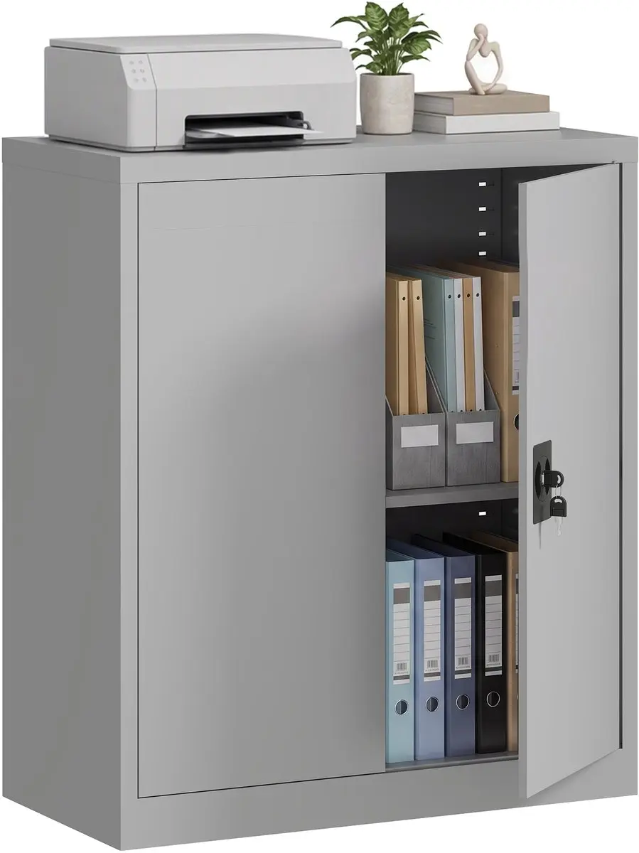 Vinsetto File Cabinet-kaltgewalzter Stahl-80 x 40 x 92,5 cm-grau