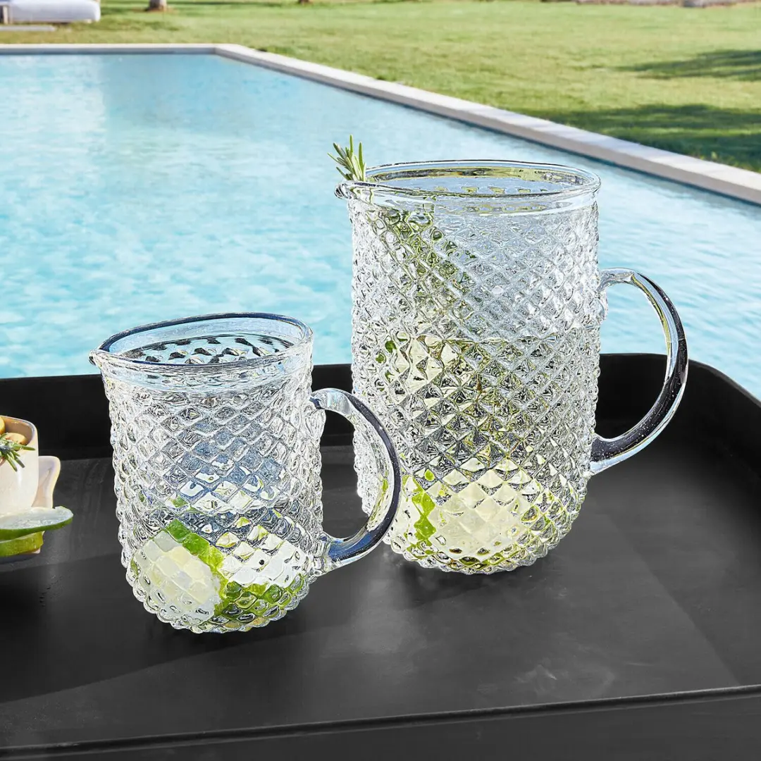Loberon Ivorias Glas - Ø12.5cm - 2 Stuks