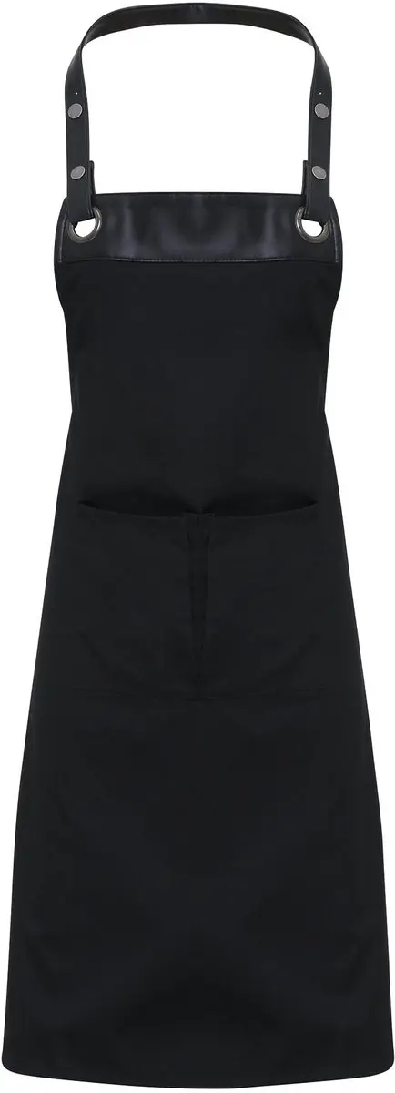 Schort/Tuniek/Werkblouse Unisex One Size Premier Black 65% Polyester, 35% Katoen