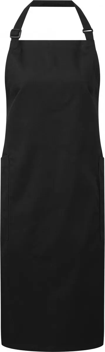 Schort/Tuniek/Werkblouse Unisex One Size Premier Black 65% , 35% Katoen