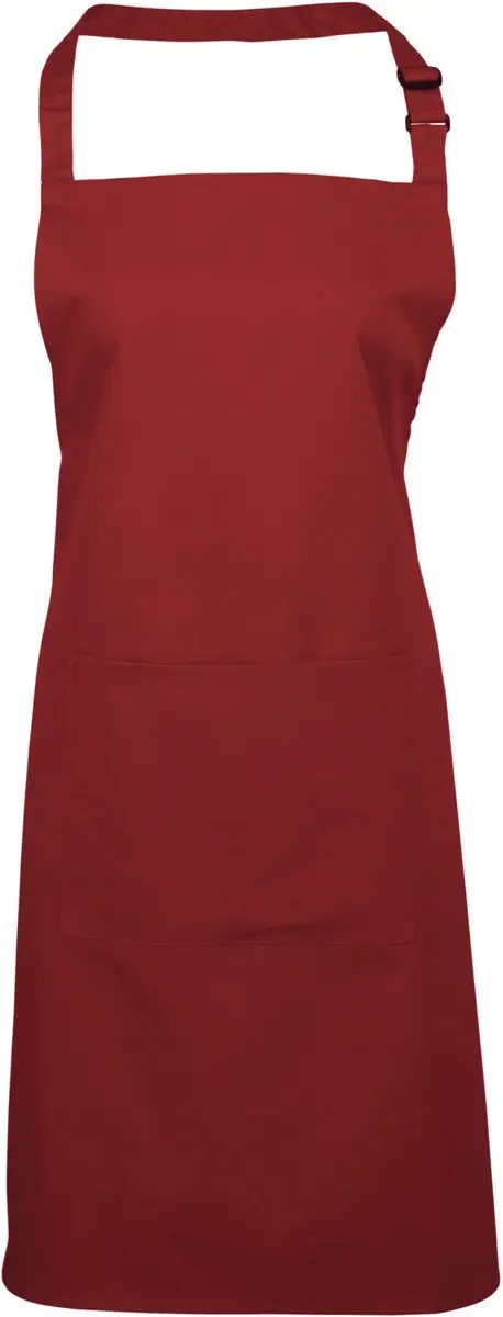 Schort/Tuniek/Werkblouse Unisex One Size Premier Burgundy 65% Polyester, 35% Kat