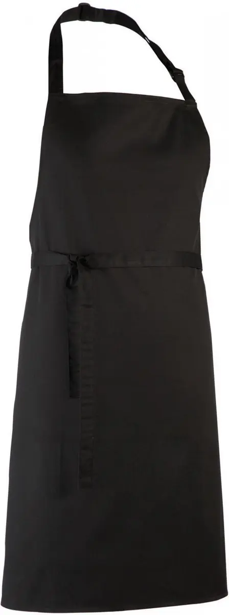 Schort/Tuniek/Werkblouse Unisex One Size Premier Black 65% Polyester, 35% Katoen