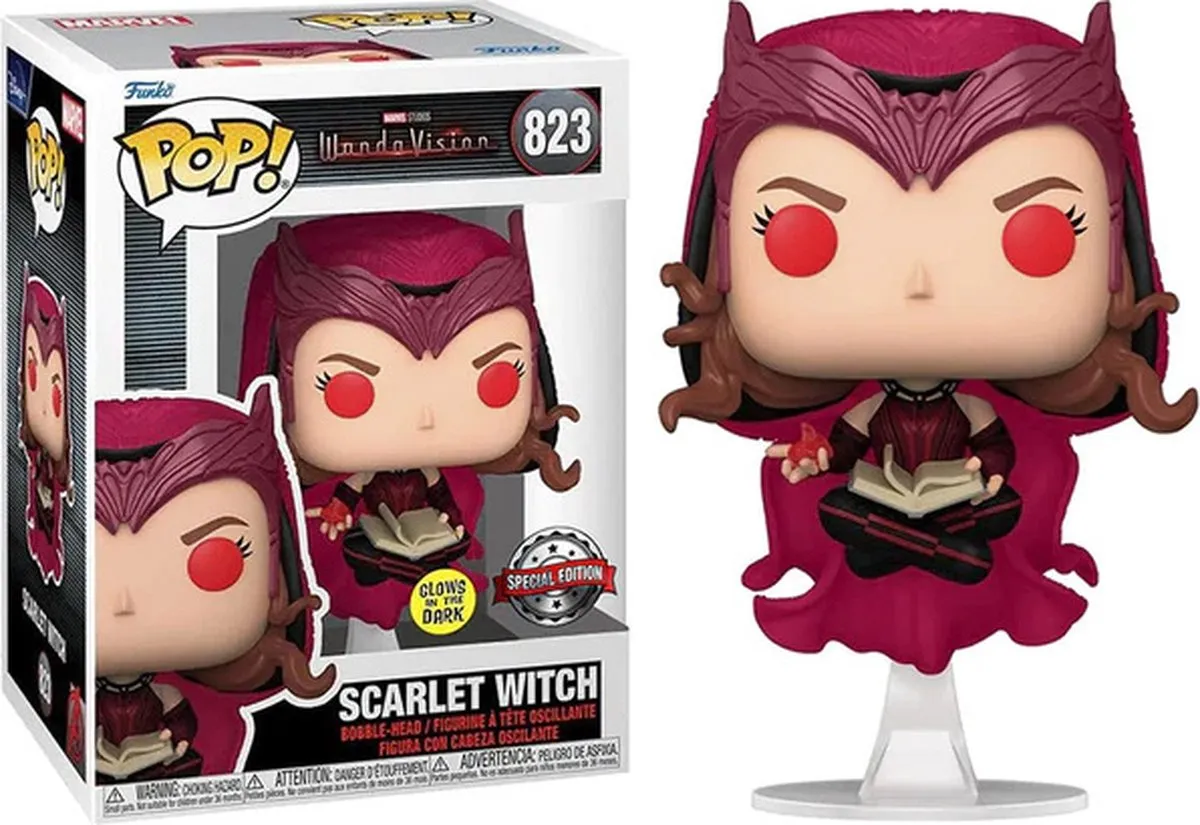 Funko Pop! Marvel WandaVision Scarlet Witch Glow Multicolor